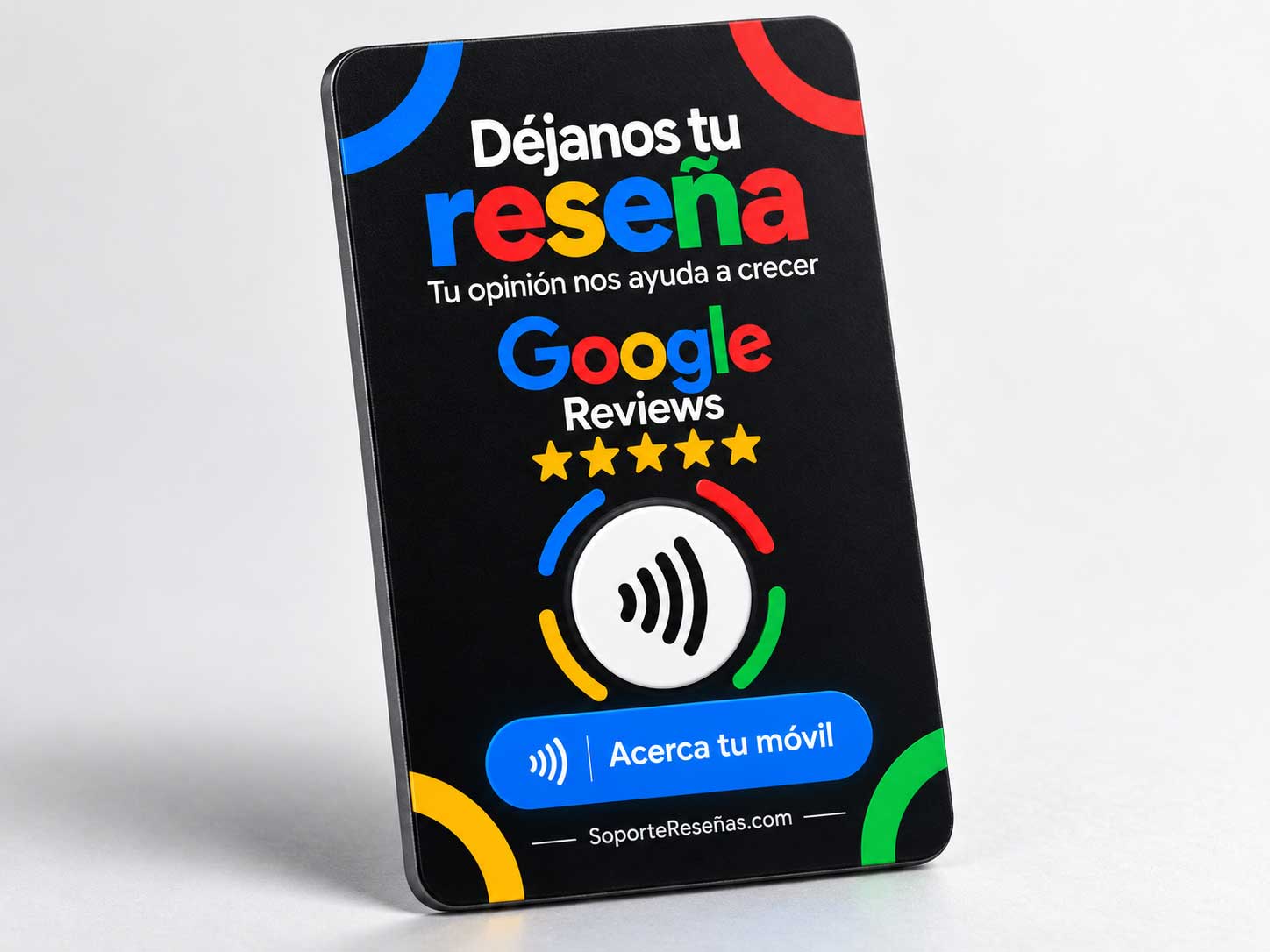 Tarjetas NFC para reseñas
